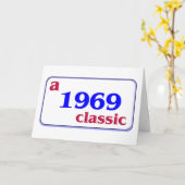 Carte Une Classique 1969 ! (Fleur jaune)