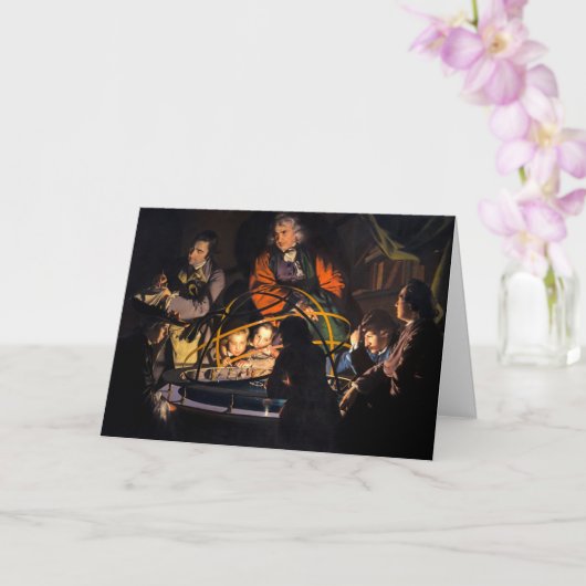 Carte Une conférence de philosophe sur le système solair (Orchidée)