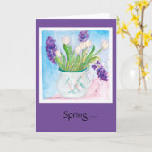 Carte Une cruche moderne tient le système d'alerte rapid (Fleur jaune)