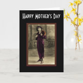 Carte Une dame folle (Fleur jaune)