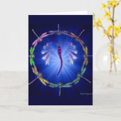 Carte Une danse de libellule (Fleur jaune)