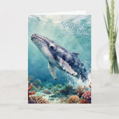 Carte Une douce pensée pour vous | Thème Océanique (Devant)
