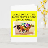 Carte une drôle de blague hippique (Fleur jaune)