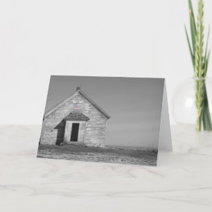Carte Une école en noir et blanc couleur sélective