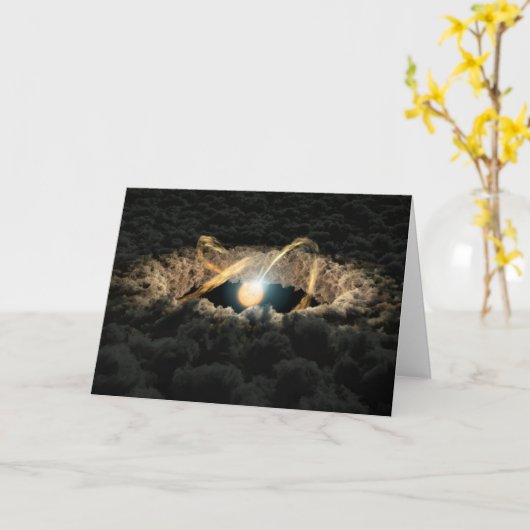 Carte Une Étoile Entourée D'Un Disque Protoplanétaire (Fleur jaune)