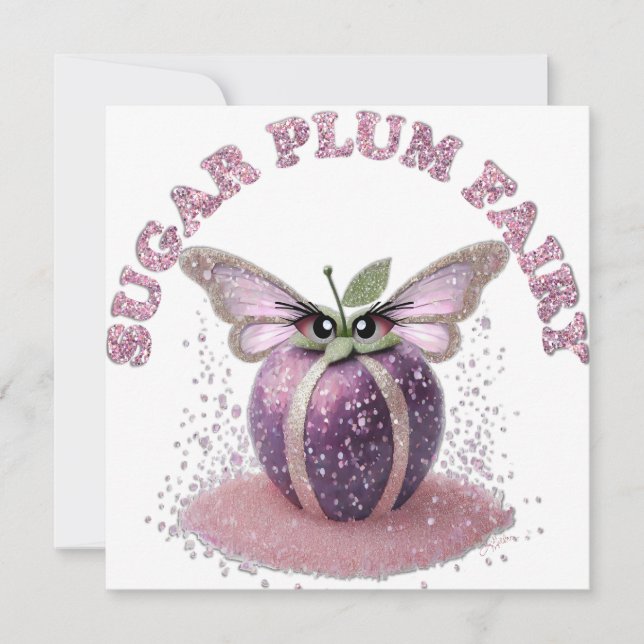 Carte Une Fée de la Prune à Sucre (Devant)