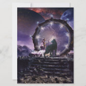 Carte Une fée et un loup sombre (Dos)