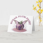 Carte Une Fée Sucre Prune (Fleur jaune)