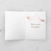 Carte Une femme avec un Casquette de plage pense à vous (Intérieur)