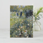 Carte Une femme avec un parasol dans un jardin par Augus (Debout devant)