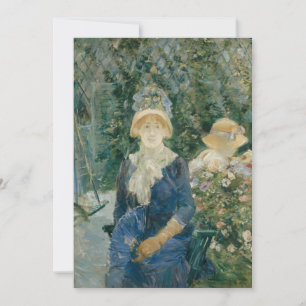 Carte Une femme dans un jardin Berthe Morisot