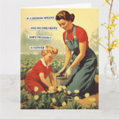 CARTE UNE FEMME PARLE (Fleur jaune)
