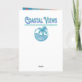 Carte Une femme sur la plage Abstraite de penser à vous (Dos)