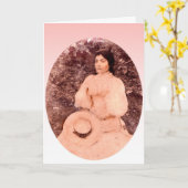 Carte Une fête des mères démodée (Fleur jaune)