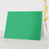 Carte Une feuille verte vif avec des veines proéminentes (Fleur jaune)