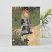 Carte Une fille à la canne d'arrosage par Pierre Renoir (Debout devant)