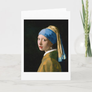 Carte Une fille à la perle, Johannes Vermeer, 1665
