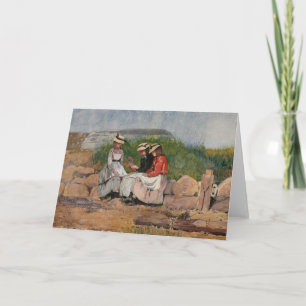 Carte Une fille de pêcheur Winslow Homer