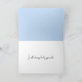 Carte Une fille et un Golden Retriever pensent à vous (Intérieur)