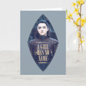 Carte "Une Fille N'A Pas De Nom" Arya Stark Graphic (Fleur jaune)