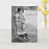 Carte Une fille Umatilla (Fleur jaune)