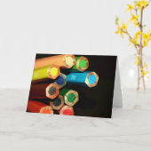 Carte Une fin colorée (Fleur jaune)