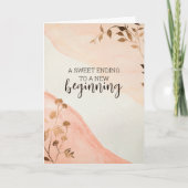 Carte Une fin douce à un nouveau début, la graduation (Devant)