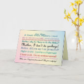 Carte Une Flèche Vers Le Bas De La Ligne Mémoire (Fleur jaune)