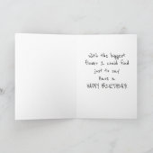 CARTE UNE FLEURS ET UN ANNIVERSAIRE SOUHAITEZ À MON ***T (Intérieur)