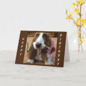 CARTE **UNE FLEUVE POUR VOUS** POUR VOTRE * ANNIVERSAIRE (Fleur jaune)