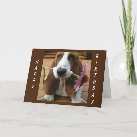 CARTE **UNE FLEUVE POUR VOUS** POUR VOTRE * ANNIVERSAIRE (Devant)