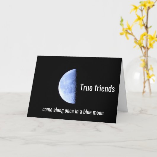 Carte Une Fois Dans Une Lune Bleue (Fleur jaune)