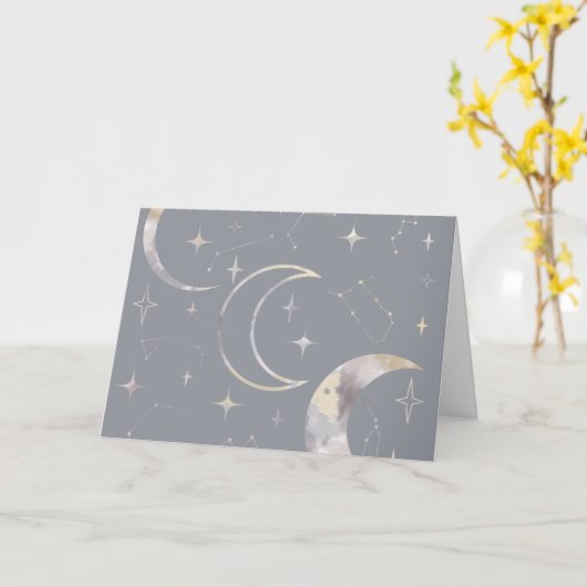 Carte Une fois dans une lune bleue (Fleur jaune)