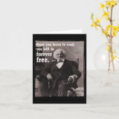 Carte Une fois que vous apprenez à lire Frederick Dougl (Fleur jaune)