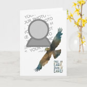 Carte une fois un aigle toujours une photo d'aigle (Fleur jaune)