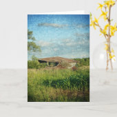 Carte Une fois une grange (Fleur jaune)