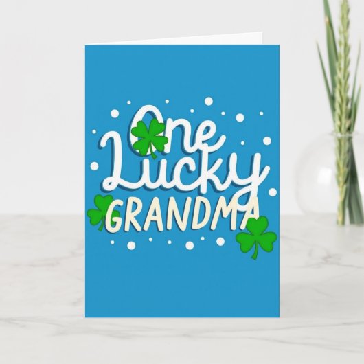 Carte Une Grand-Mère Chanceuse (Devant)