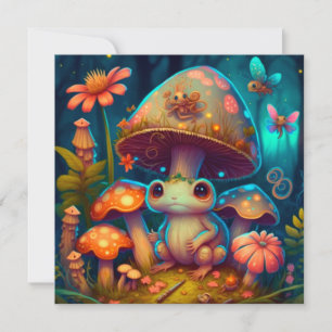 Carte Une grenouille à champignons magiques