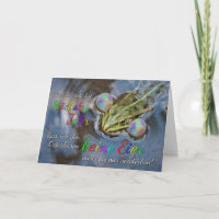 Une grenouille drôle pour Pâques pour vos proches