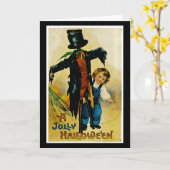 Carte Une Halloween joyeuse (Fleur jaune)