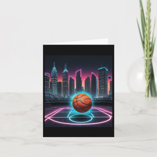 Carte Une image sur le thème du basket-ball présentant u (Devant)