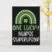 Carte Une infirmière superviseure chanceuse St. Patrick' (Fleur jaune)