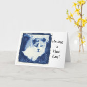 Carte Une journée bleue ? (Fleur jaune)