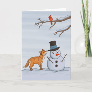 Carte Une journée de neige calme
