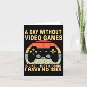 Carte Une journée sans jeux vidéo est un joueur