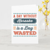 Carte Une journée sans karaoké est une journée perdue (Fleur jaune)