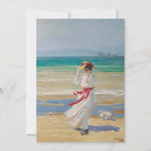 Carte Une journée venteuse | Sir John Lavery (Devant)