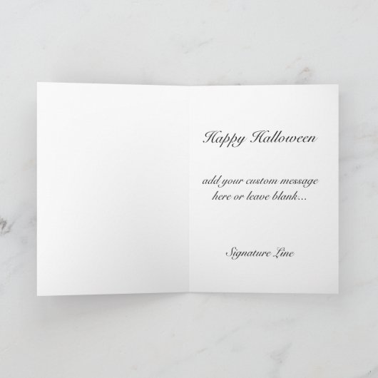 Carte Une joyeuse Halloween (Intérieur)