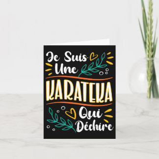 Carte Une Karateka Qui Déchire Cadeau Pour Karateka Kara