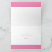 Carte UNE lettre photo Filles roses 1er anniversaire (Intérieur)